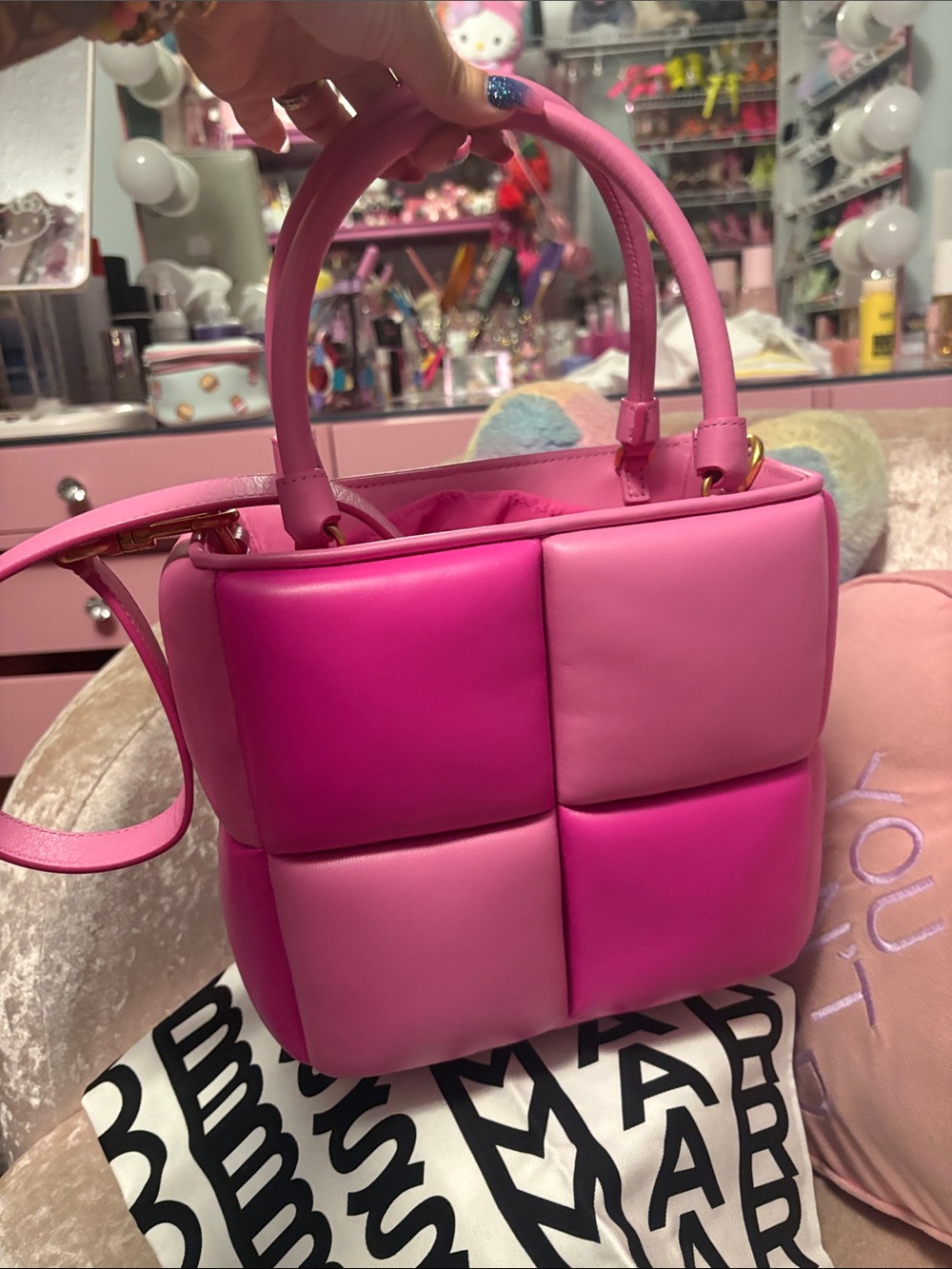 Brand NEW adorable Kate Spade! Pink Puffy tote!! 💖💖 - Picture 3 of 9